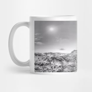 Wild Montana Skies  - Black And White Mug